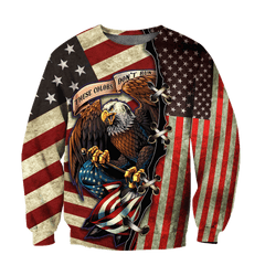 Eagle Us Veteran 3D All Over Printed Hoodie Shirt For Men And Women