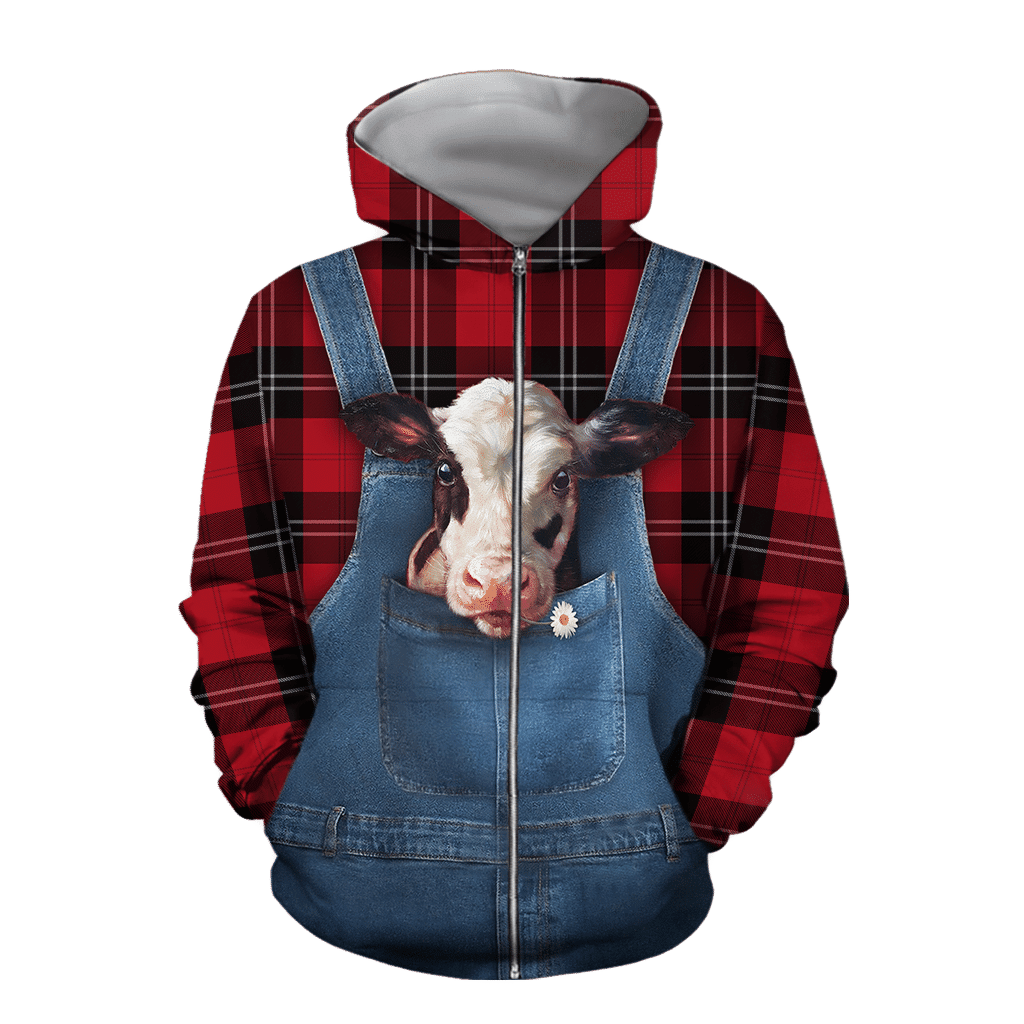 Baby Dairy Cow Hoodie T-Shirt Sweatshirt For Men And Women