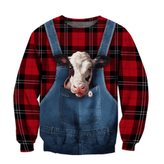 Baby Dairy Cow Hoodie T-Shirt Sweatshirt For Men And Women