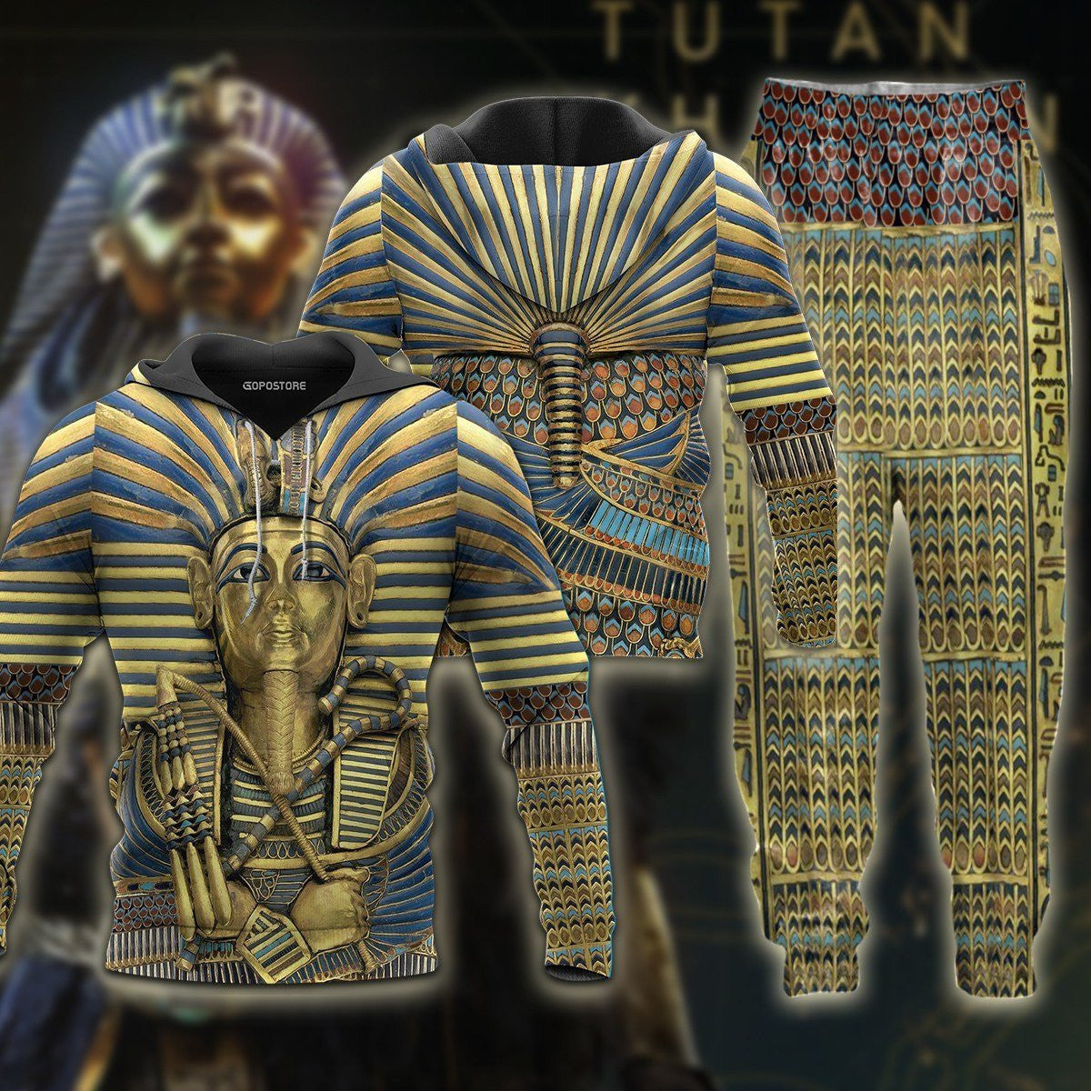 Ancient Egypt Tutankhamun 3D All Over Printed Shirt Hoodie For Men And Women MP18021 - Amaze Style�?�-Apparel