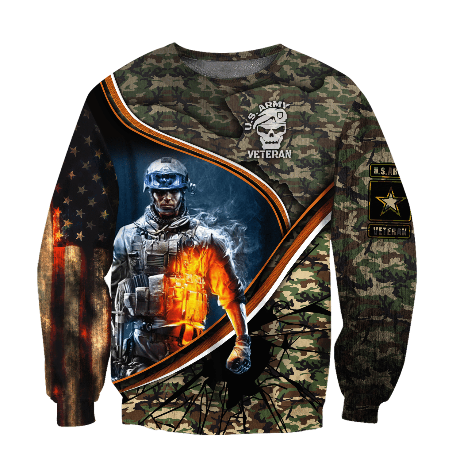 Us Veteran 3D All Over Printed Shirt Hoodie