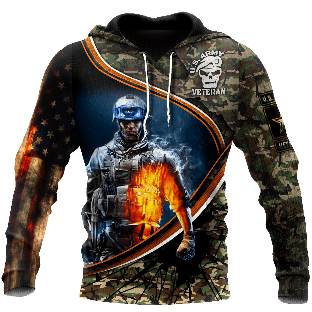 Us Veteran 3D All Over Printed Shirt Hoodie