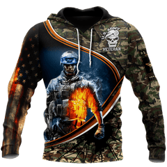 Us Veteran 3D All Over Printed Shirt Hoodie