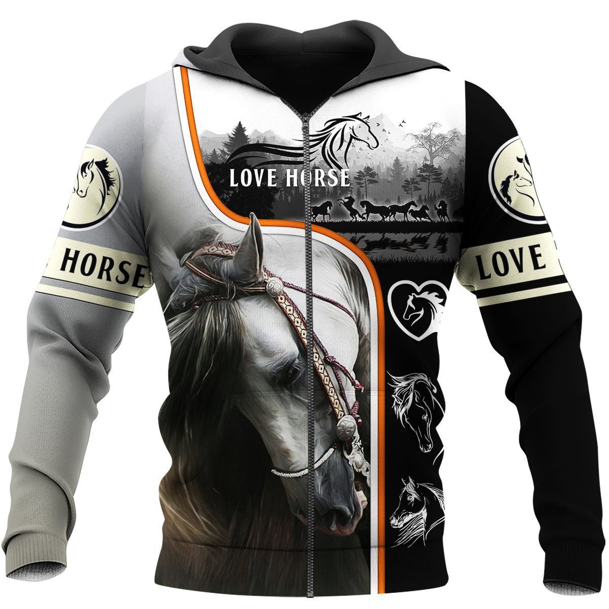 Beautiful Horse 3D All Over Printed Shirts For Men And Women Hoodie