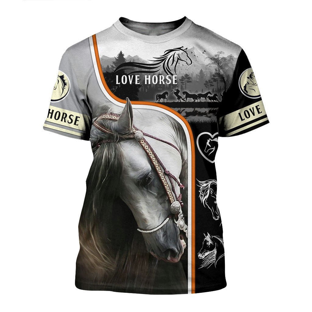 Beautiful Horse 3D All Over Printed Shirts For Men And Women Hoodie