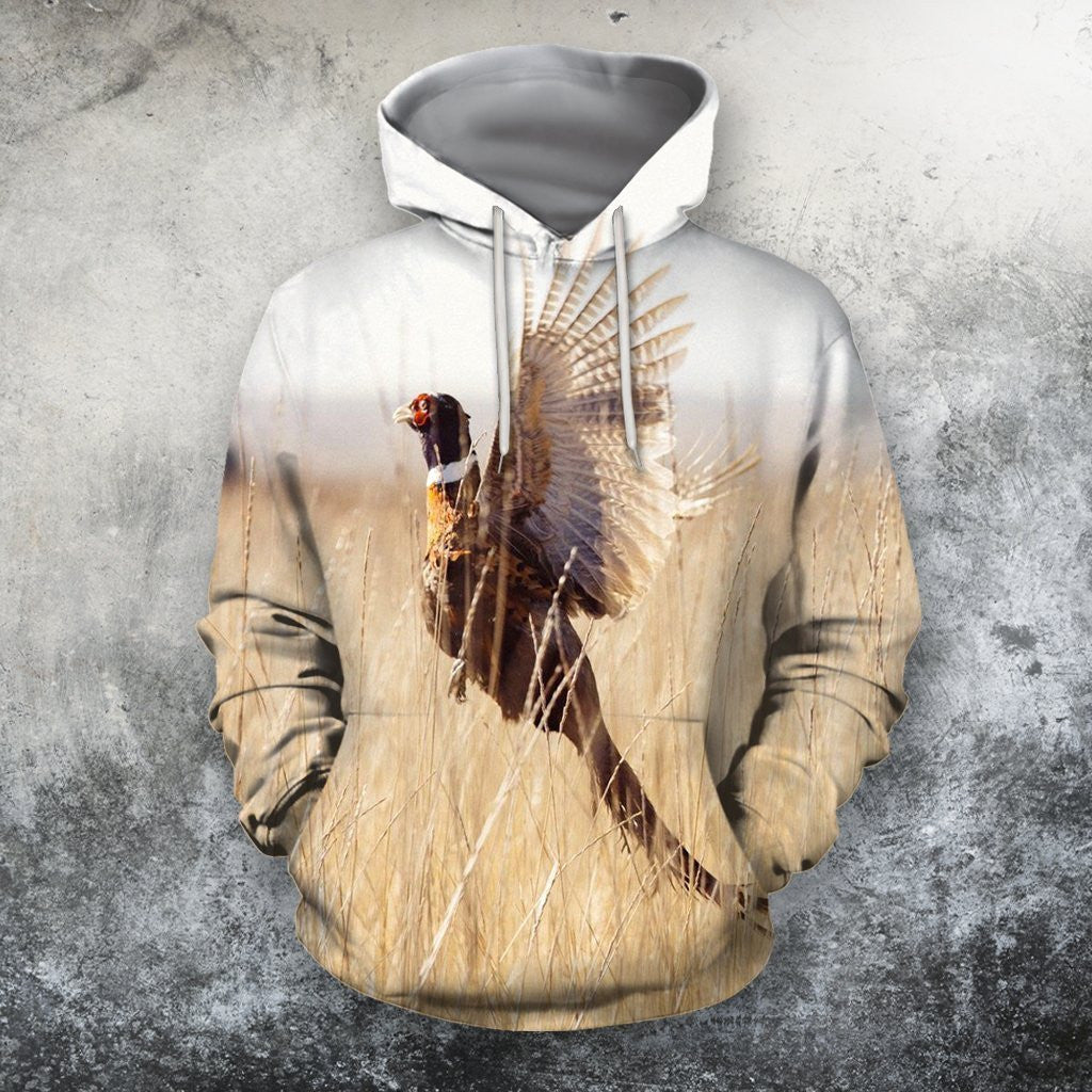 3D All Over Print Pheasant Hunter Hoodie - Amaze Style�?�