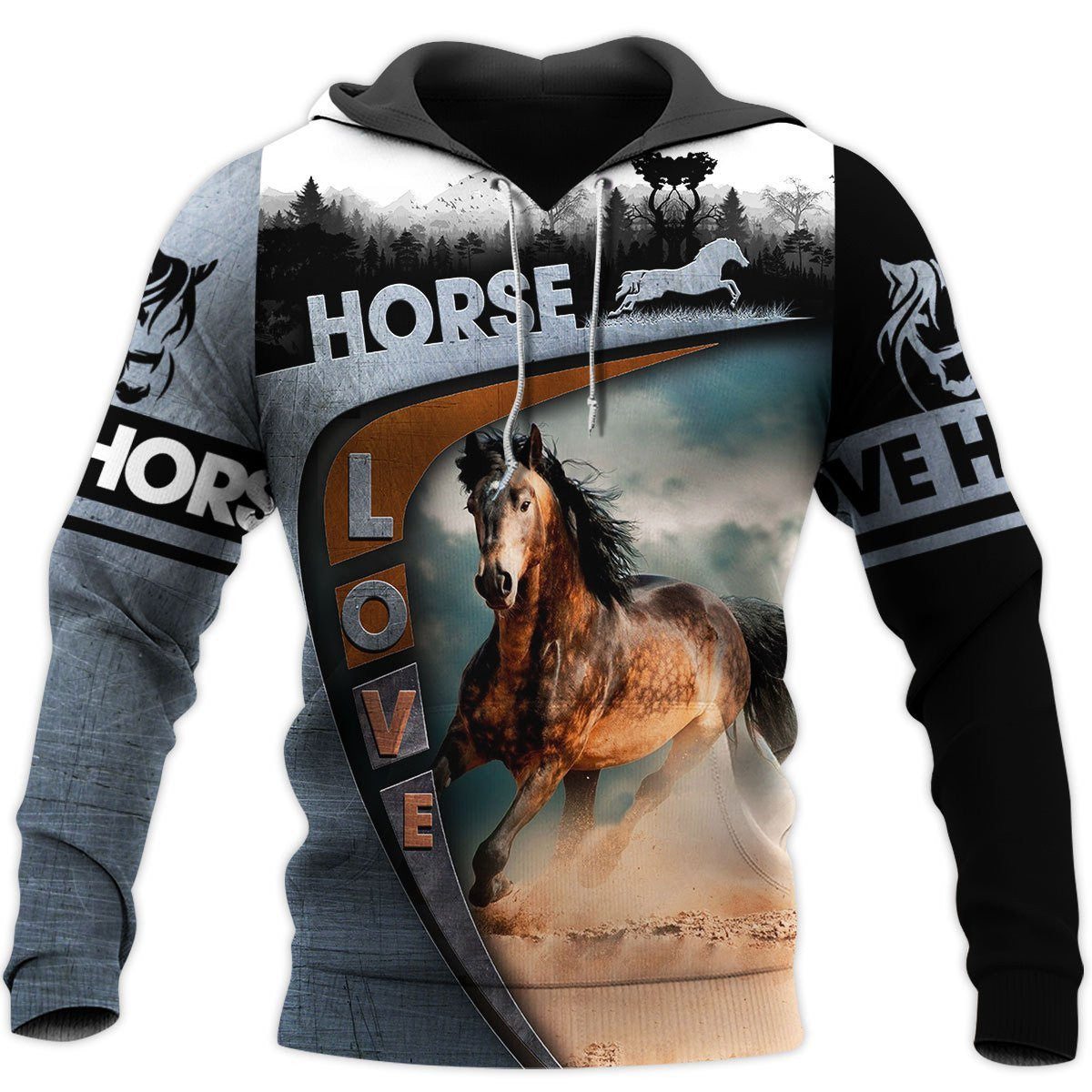 Love Horse 3D All Over Printed Shirt Hoodie For Men And Women MP050404 - Amaze Style�?�-Apparel