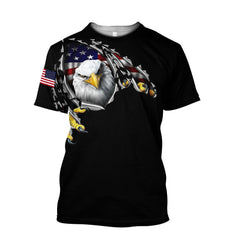 Eagle Us Veteran 3D All Over Printed Hoodie Shirt For Men And Women