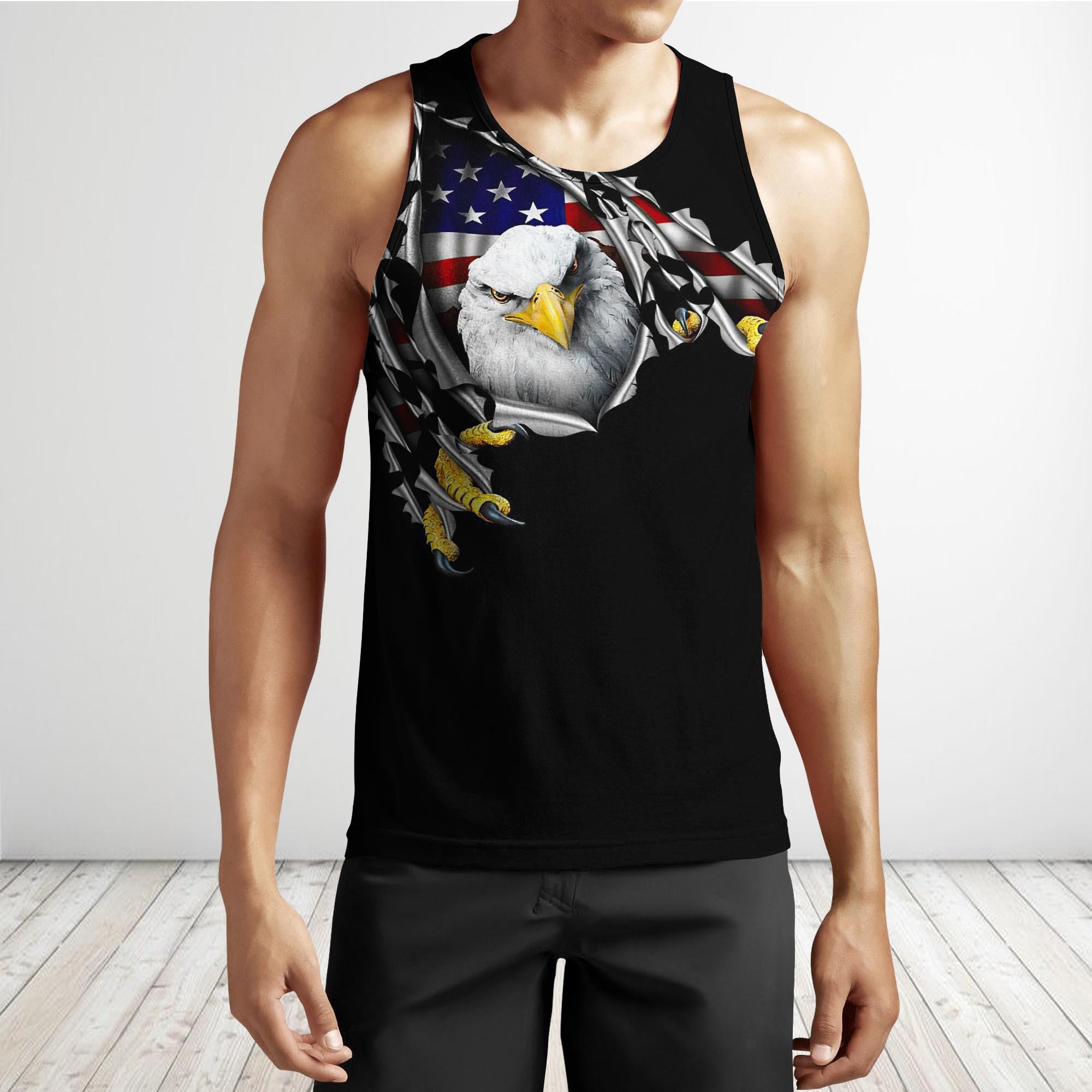 Eagle Us Veteran 3D All Over Printed Hoodie Shirt For Men And Women