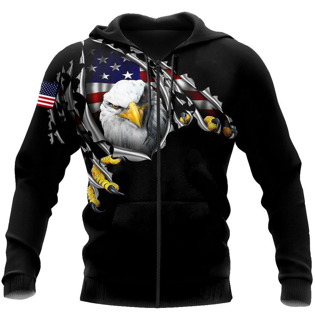 Eagle Us Veteran 3D All Over Printed Hoodie Shirt For Men And Women