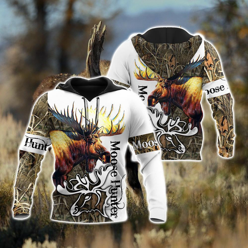 Moose Hunting 3D All Over Printed Hoodie Shirt MP15092002 - Amaze Style�?�-Apparel