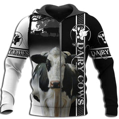 Dairy Cow Hoodie T-Shirt Sweatshirt For Men And Women