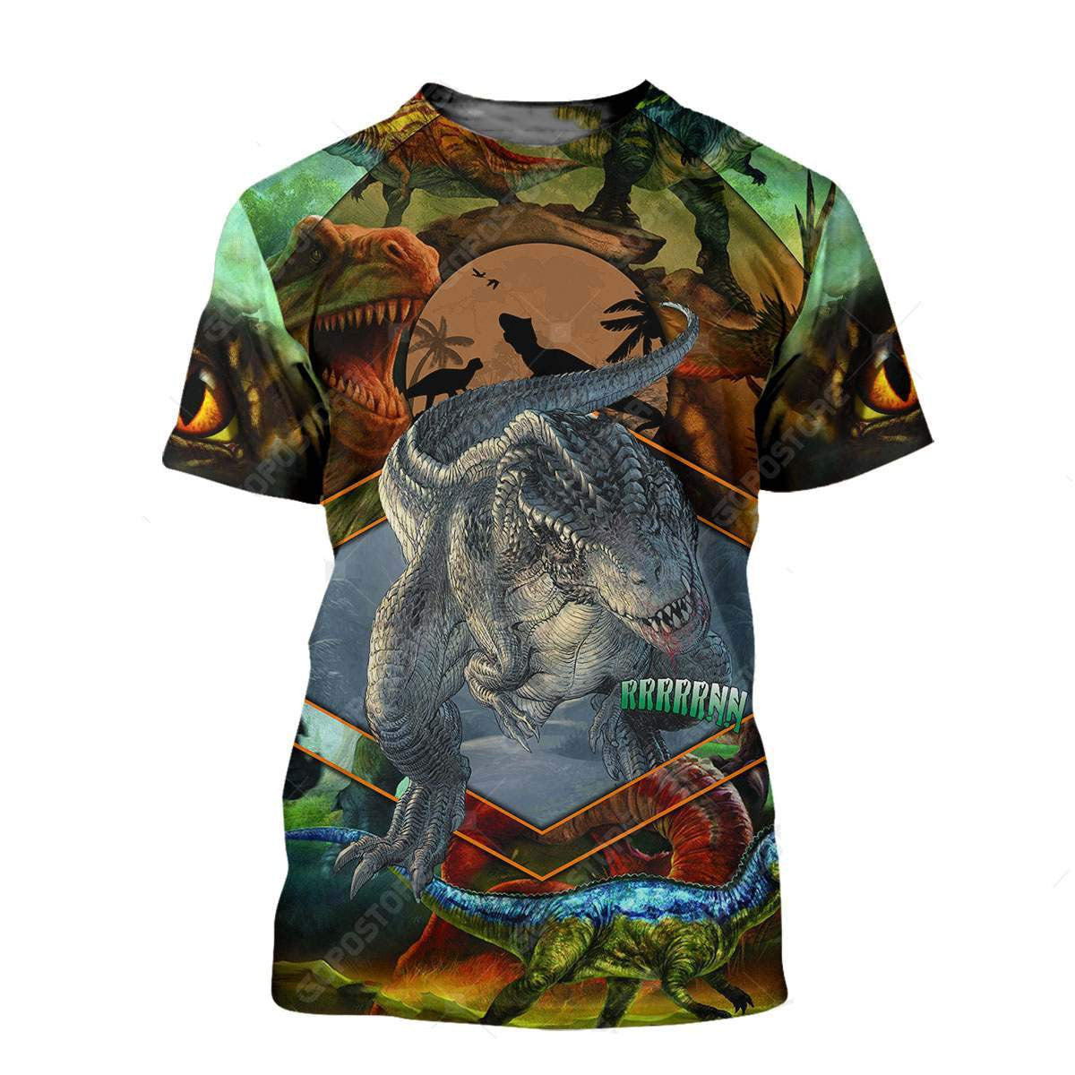 Cool Dinosaur 3D All Over Printed Shirts Hoodie