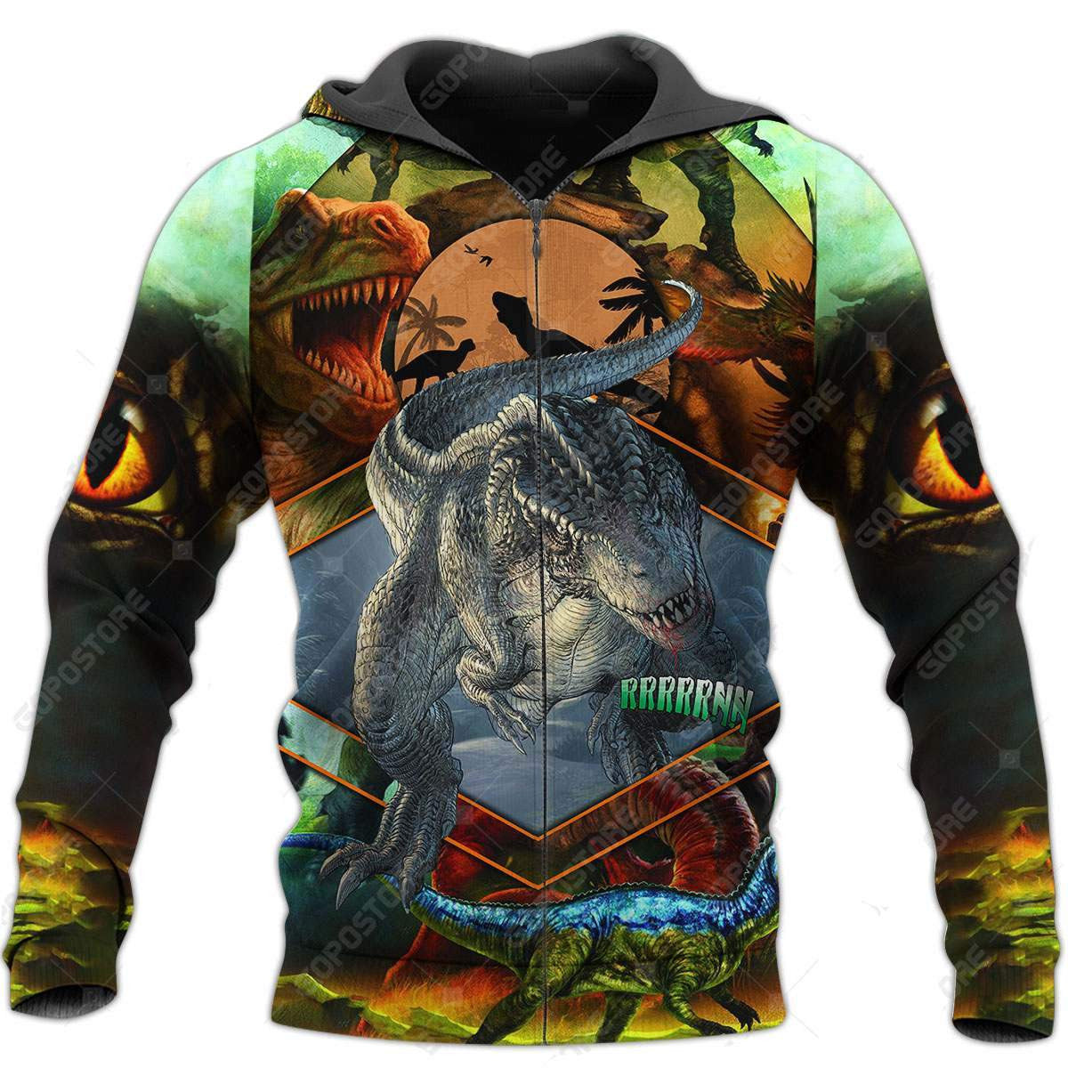 Cool Dinosaur 3D All Over Printed Shirts Hoodie