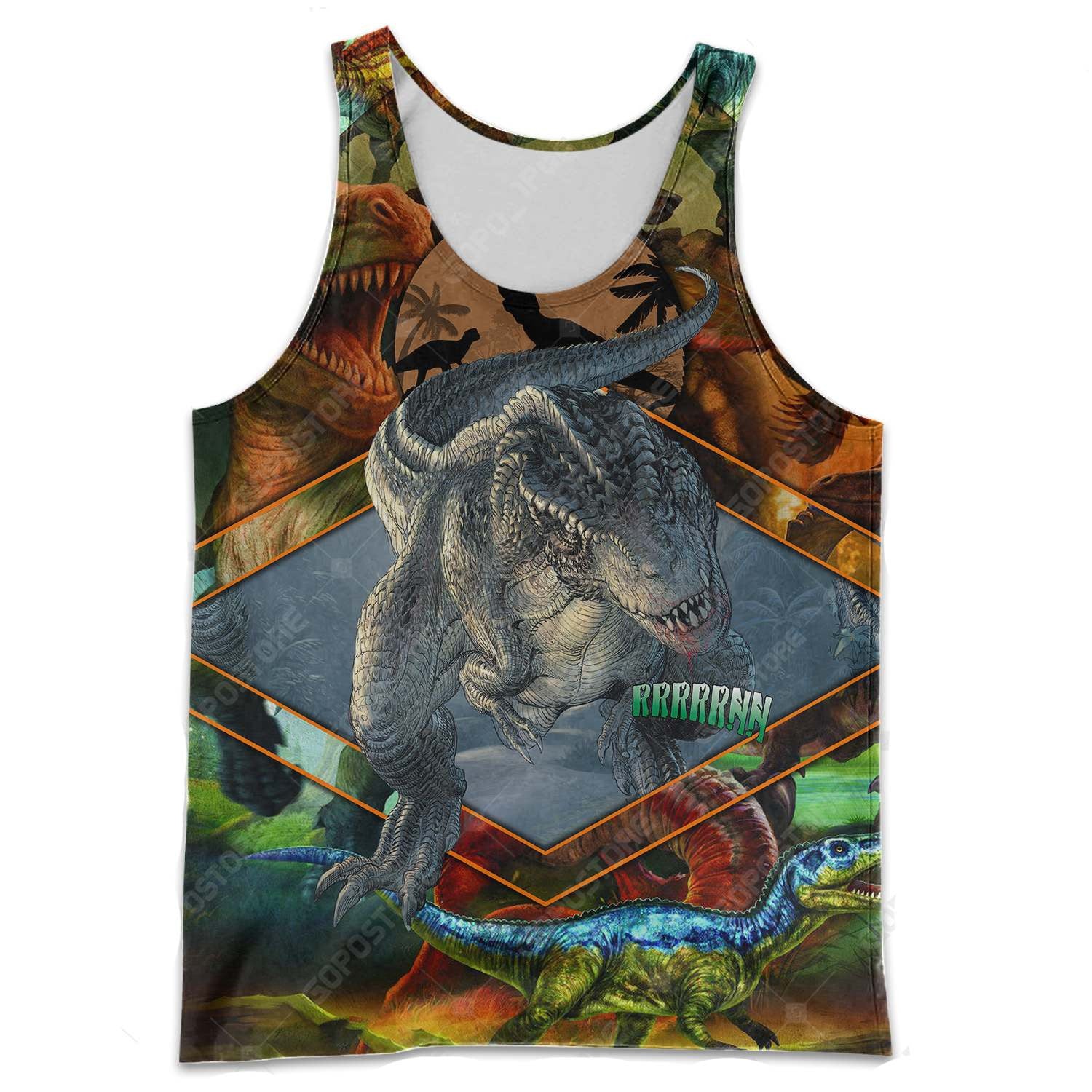 Cool Dinosaur 3D All Over Printed Shirts Hoodie