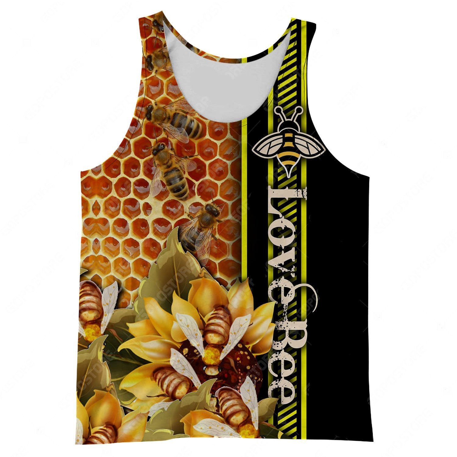 Beautiful Bee Art 3D All Over Printed Shirts For Men And Women Hoodie