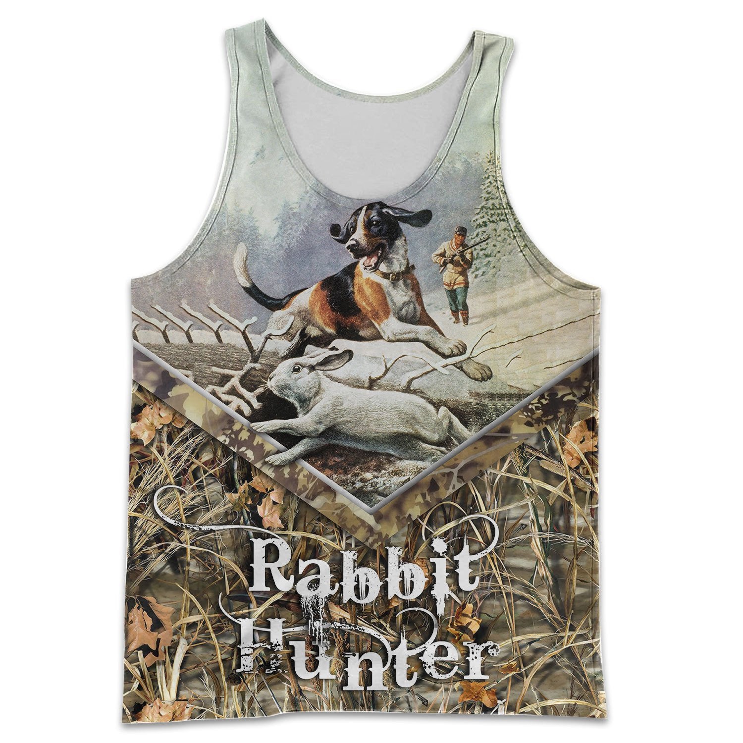 Rabbit Beagle Hunting 3D All Over Printed Shirts Hoodie