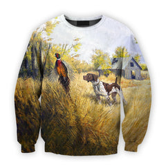 Pheasant Hunting Shirts All Over Print 3D Hoodie