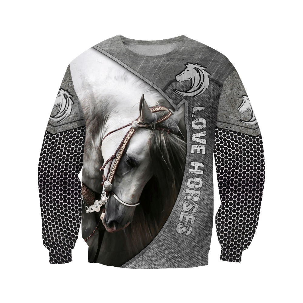 Love Beautiful Horse 3D All Over Printed Shirts Hoodie