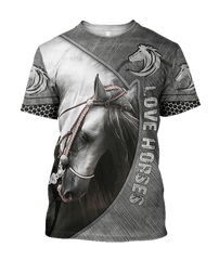 Love Beautiful Horse 3D All Over Printed Shirts Hoodie