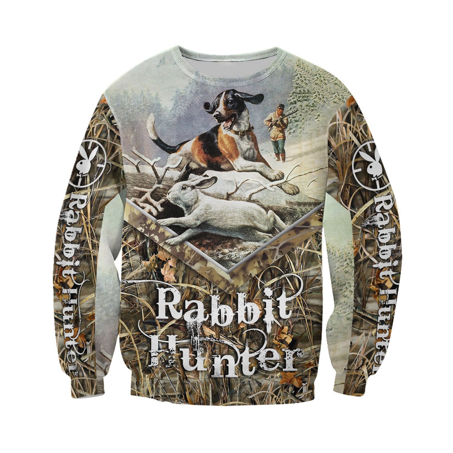 Rabbit Beagle Hunting 3D All Over Printed Shirts Hoodie