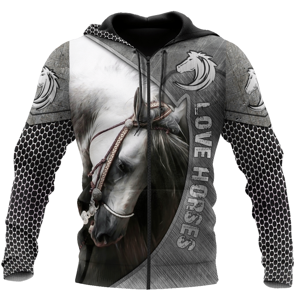 Love Beautiful Horse 3D All Over Printed Shirts Hoodie