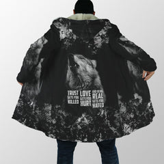 Darkness Wolf Love Gets You Hurt 3D All Over Printed Hoodie Shirt For Men And Women