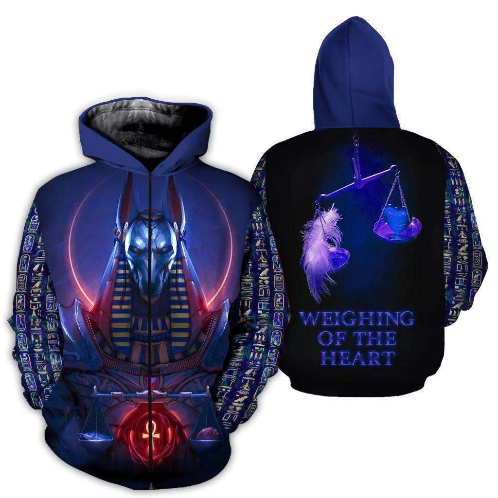 Anubis Blue Nice 3D All Over Printed Clothes Hoodie