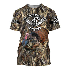 Camo Turkey Hunting Hoodie T-Shirt Sweatshirt For Men And Women