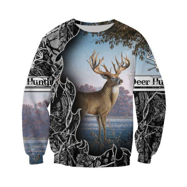 Camo Deer Hunting Hoodie T-Shirt Sweatshirt