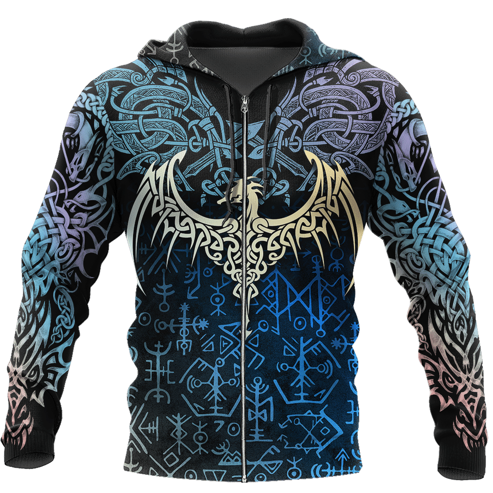 Celtic Dragon Tattoo Art 3D All Over Printed Shirts Hoodie