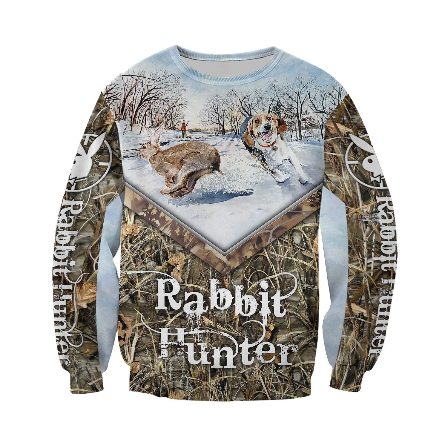 Rabbit Beagle Hunting 3D All Over Printed Shirts Hoodie