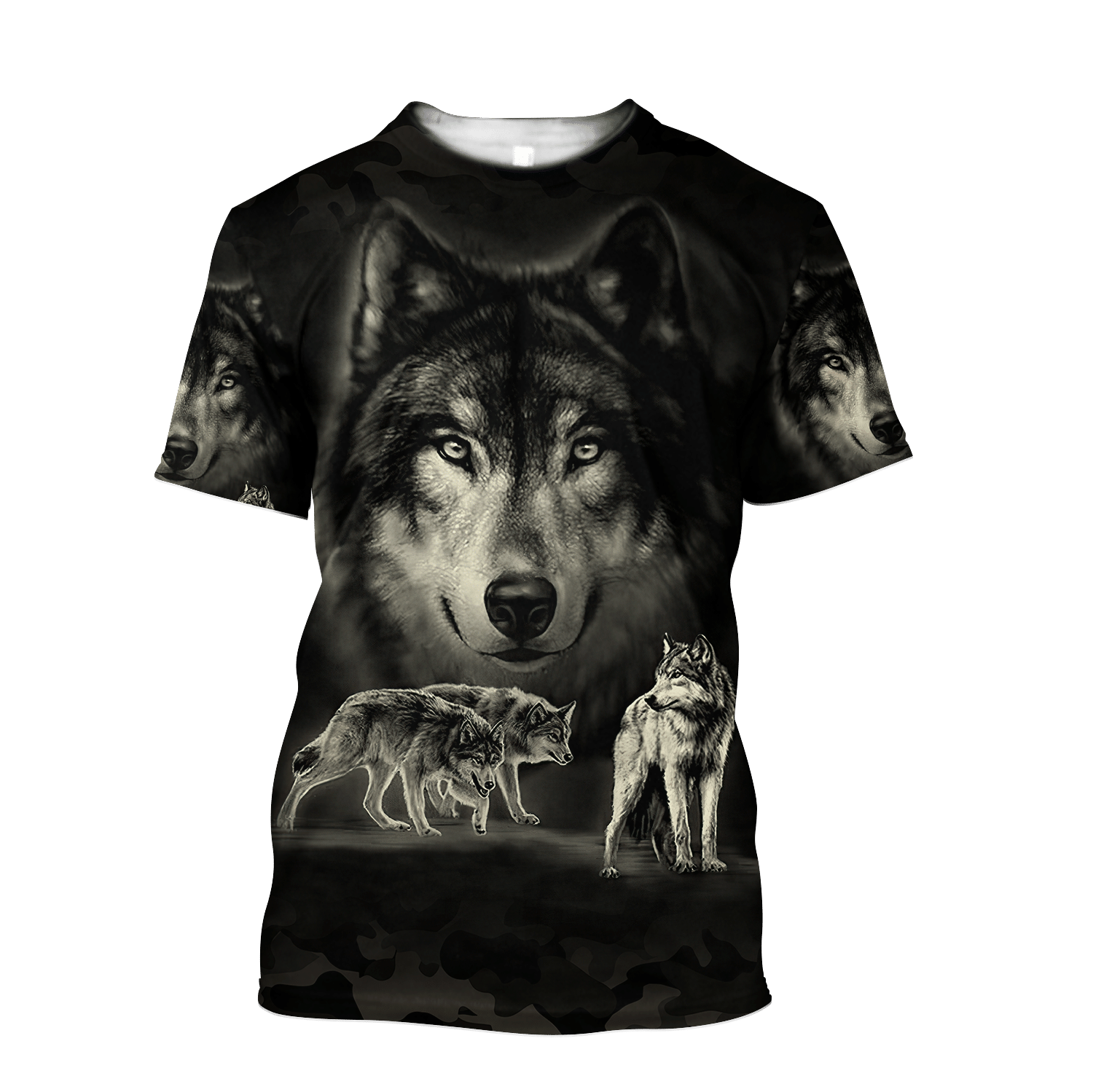 Darkness Wolf 3D All Over Printed Hoodie Shirt For Men And Women