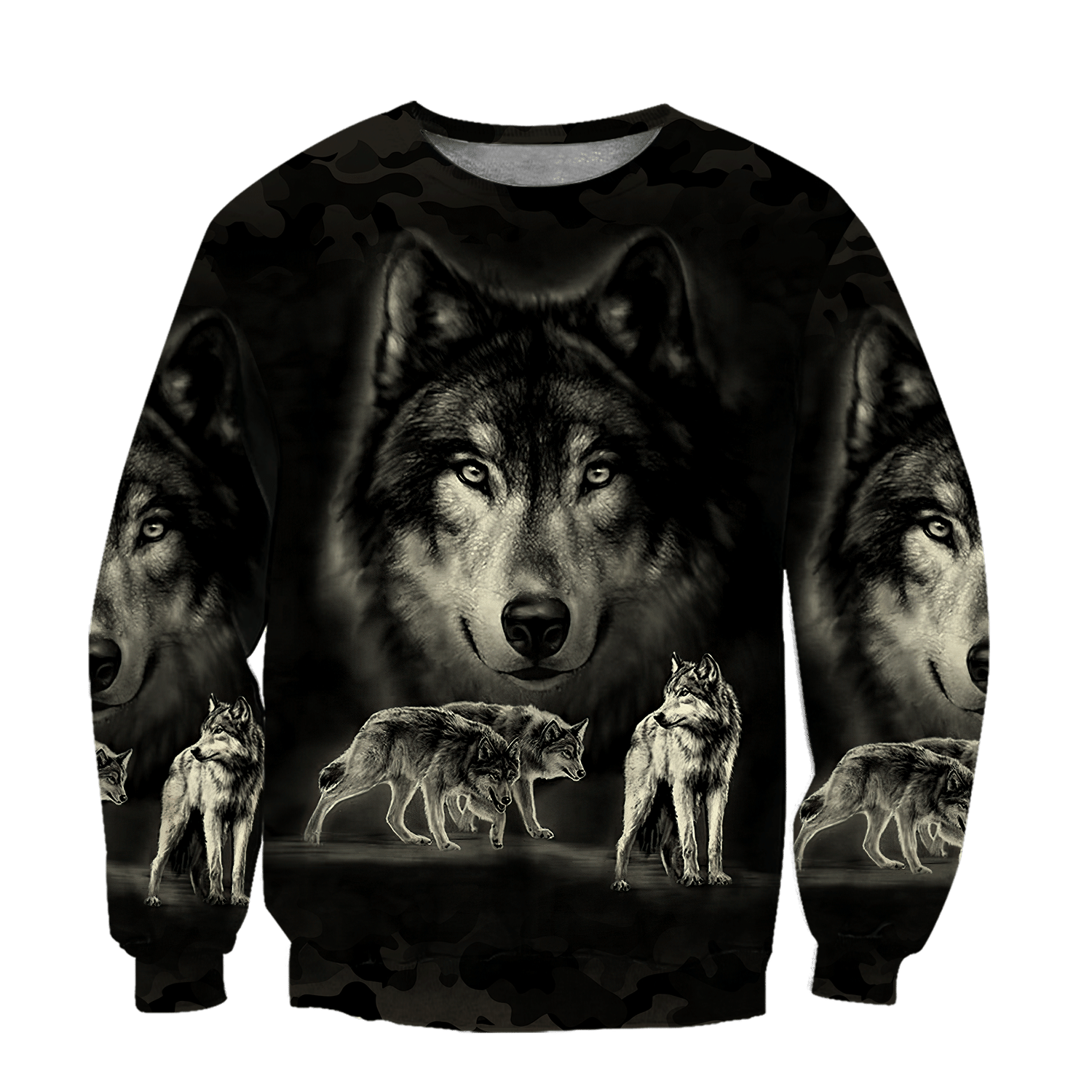 Darkness Wolf 3D All Over Printed Hoodie Shirt For Men And Women