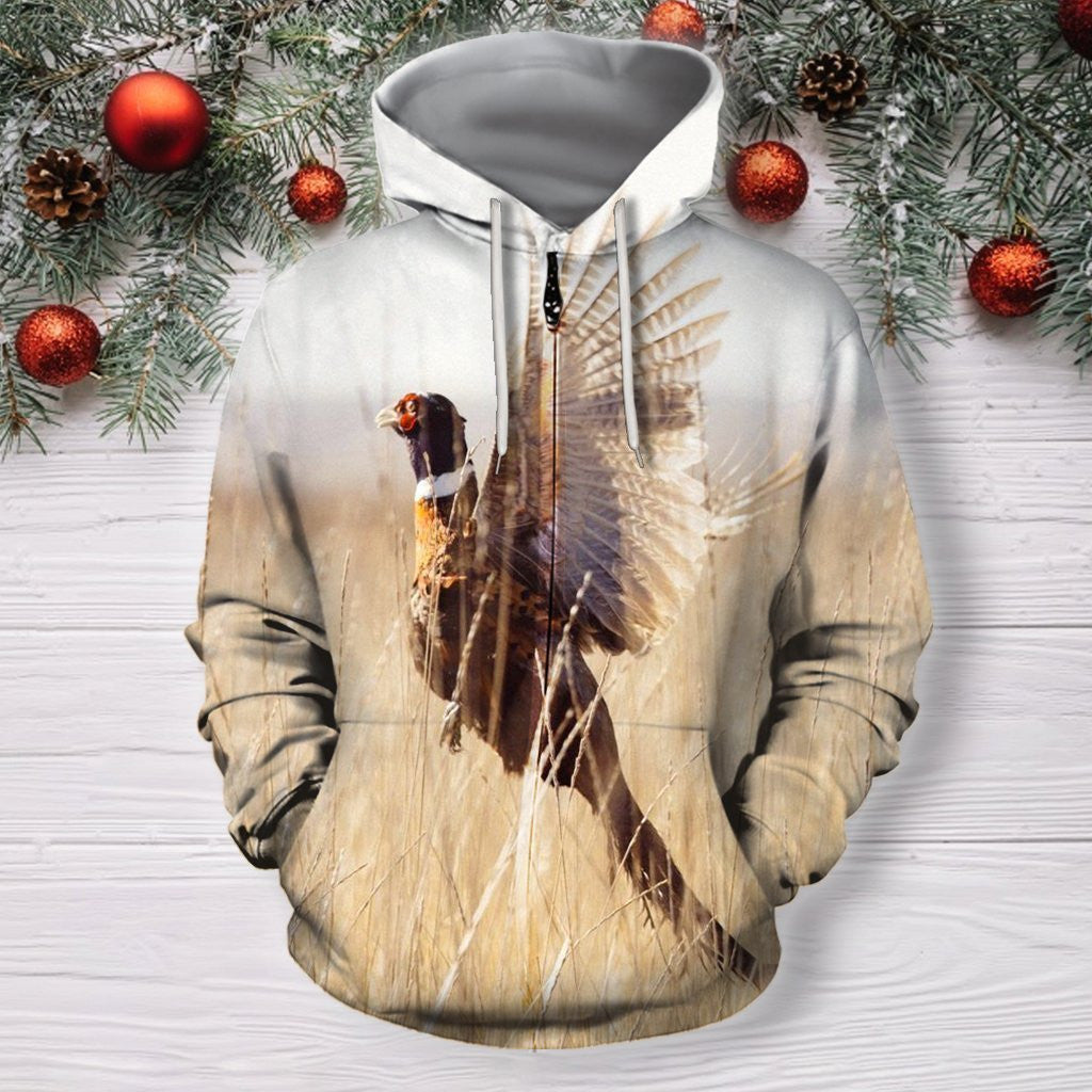 Pheasant Hunter Hoodie 3D All Over Printed