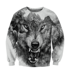 Wolf 3D All Over Printed Shirt Hoodie For Men And Women