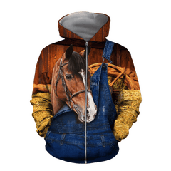 Baby Horse Hoodie T-Shirt Sweatshirt For Men And Women