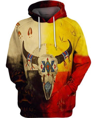 Native Buffalo Skull Hoodie