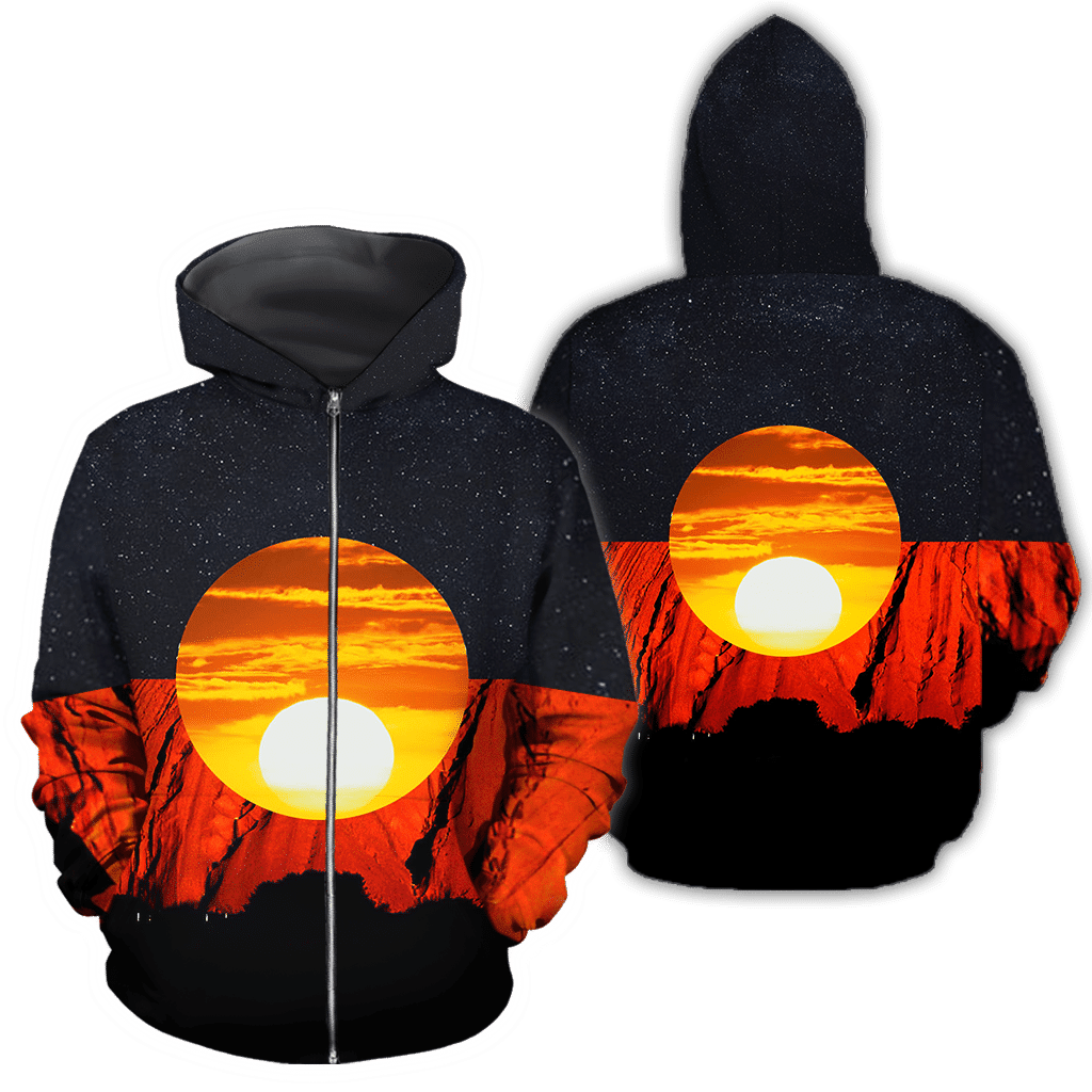 Australia Aborigina Flag 3D All Over Printed Hoodie Shirts