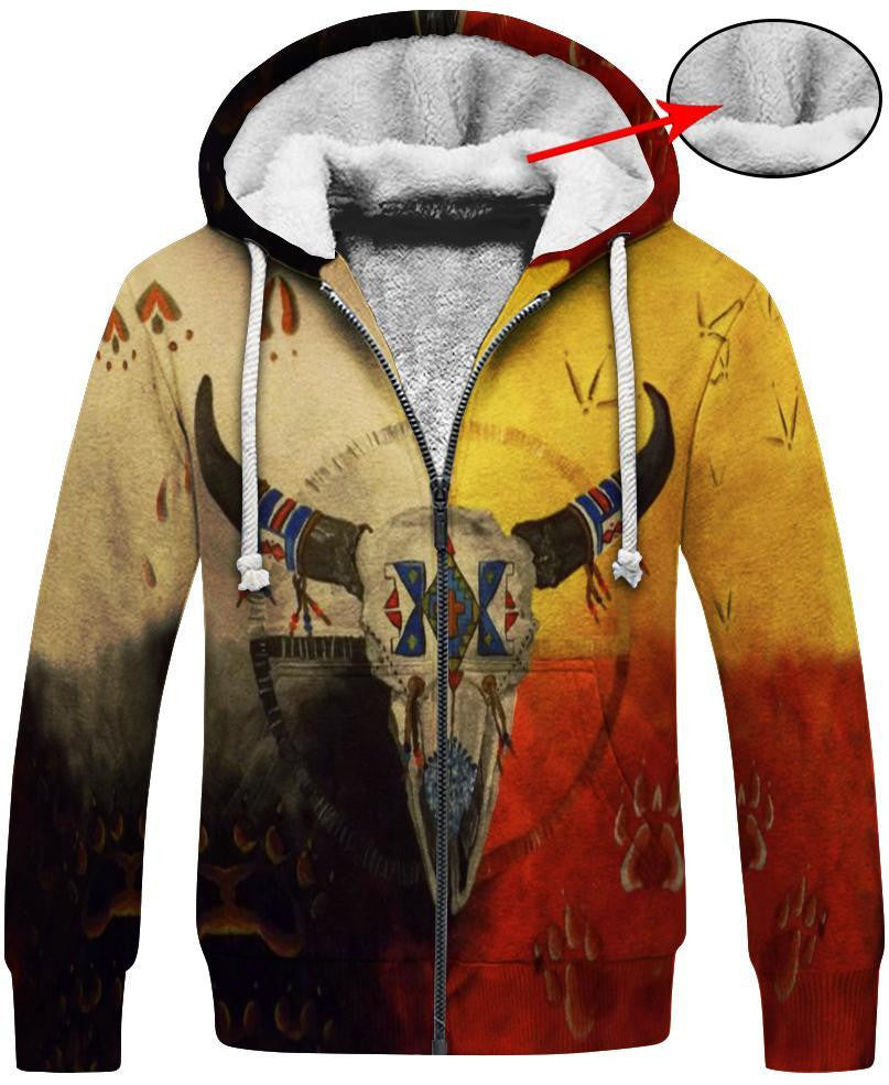 Native Buffalo Skull Hoodie