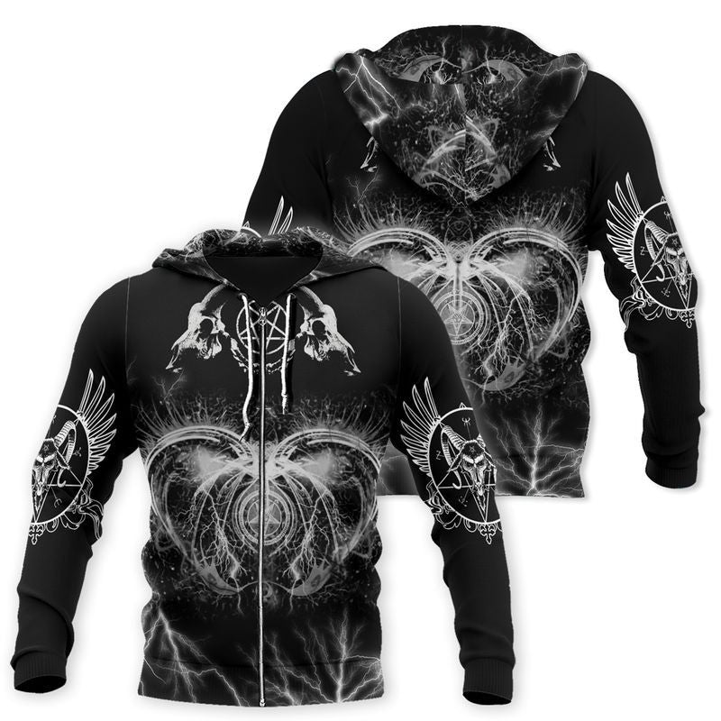 Satanic Tribal 3D All Over Printed Hoodie Shirts For Men And Women