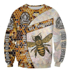 Bee The Queen 3D All Over Printed Shirts For Men And Women Hoodie