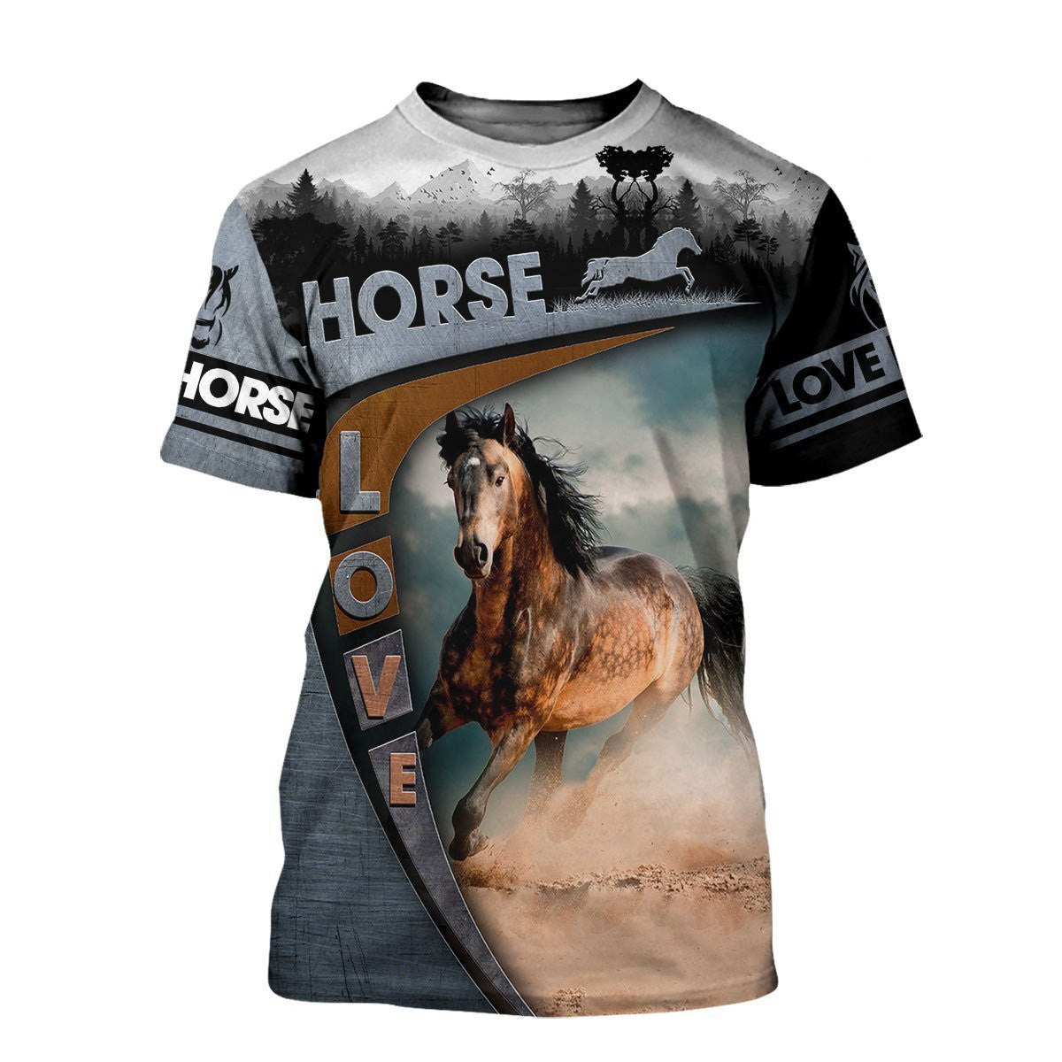 Love Horse 3D All Over Printed Shirt Hoodie For Men And Women