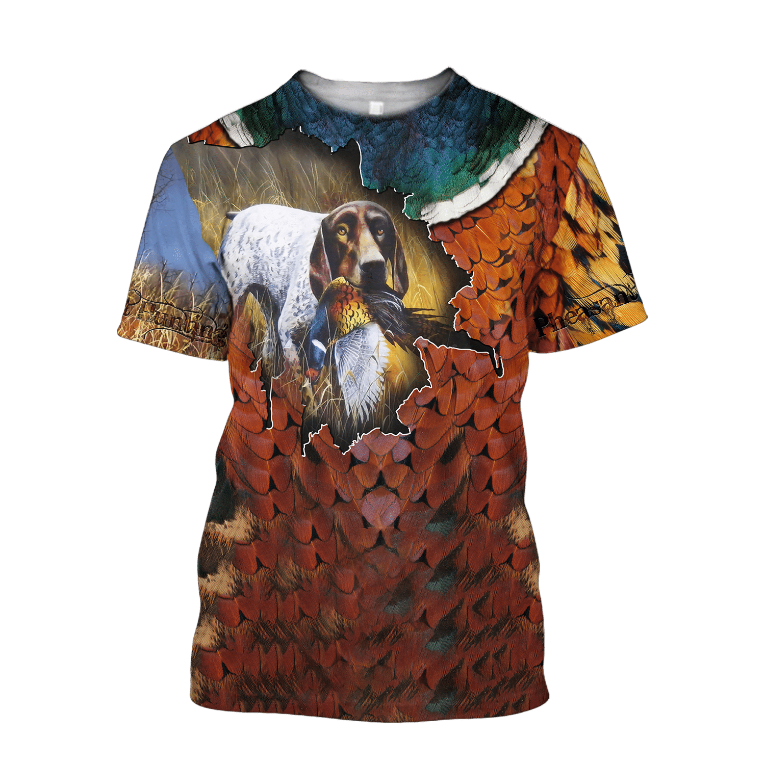 Pheasant Gsp Hunting 3D All Over Printed Shirts For Men And Women Hoodie