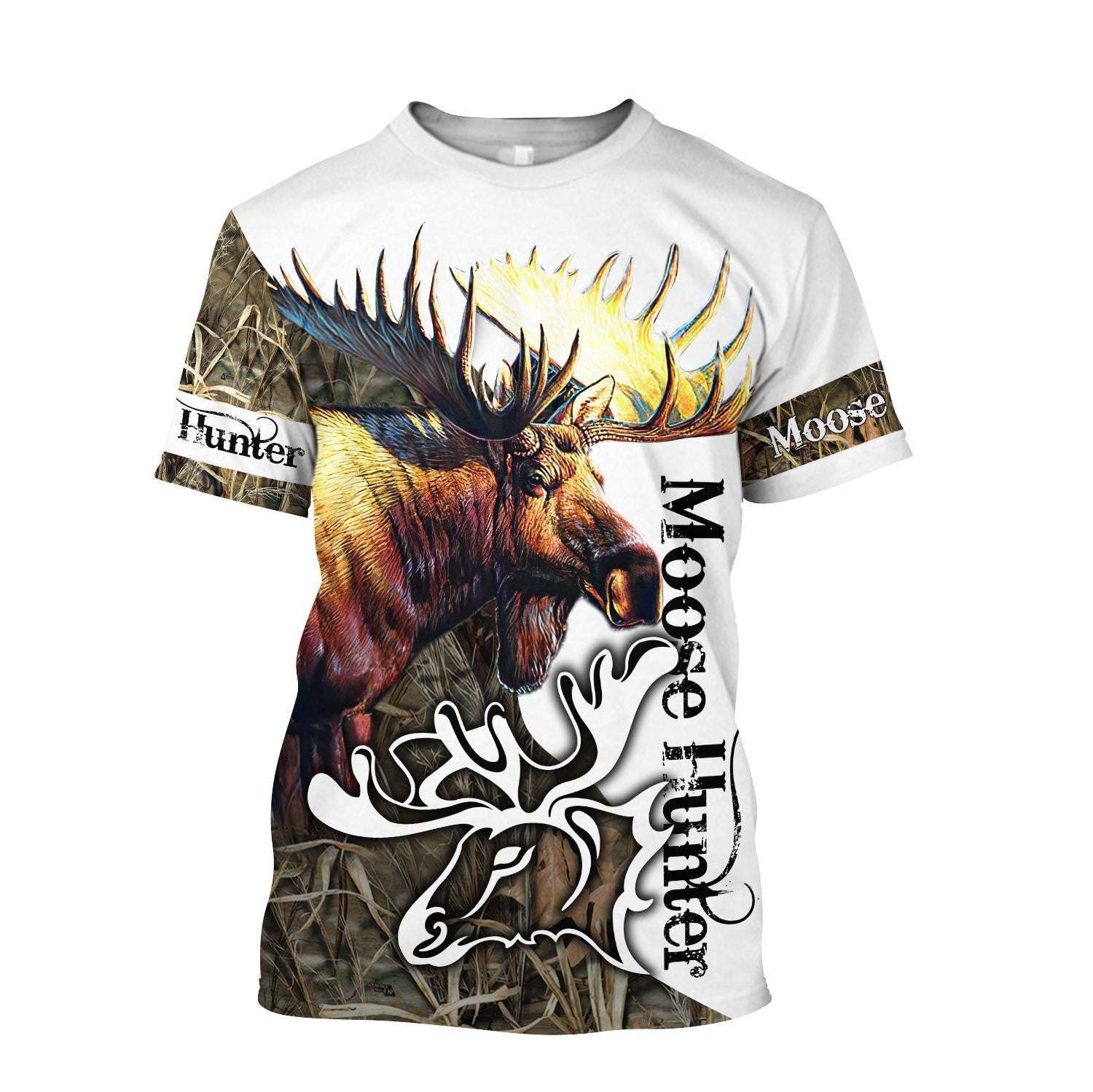 Moose Hunting 3D All Over Printed Hoodie Shirt