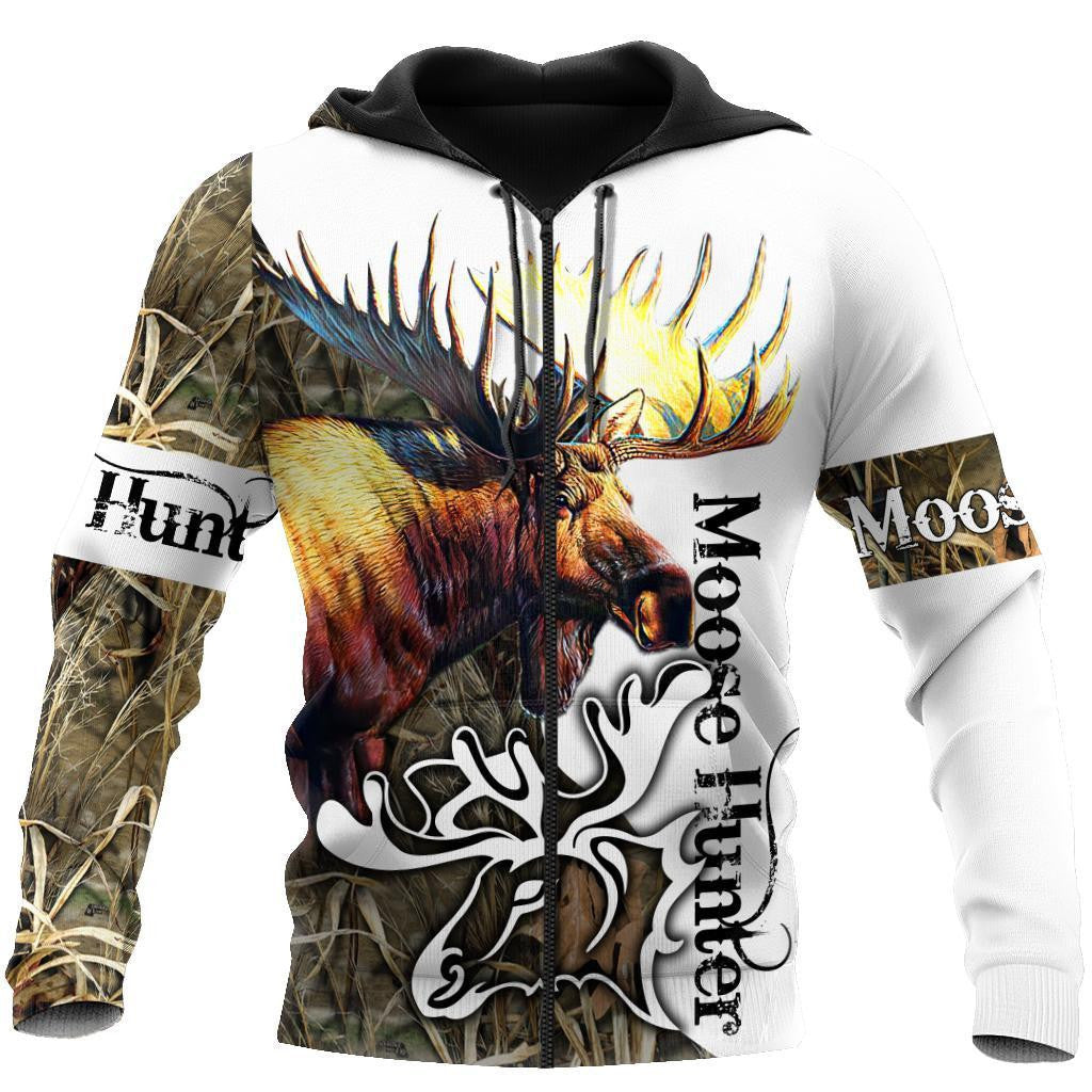 Moose Hunting 3D All Over Printed Hoodie Shirt