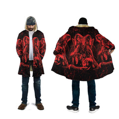 SATANIC ROCK HOODED COAT MP857 - Amaze Style�?�-Apparel