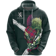 Scotland Pullover Hoodie - Thistle Flower (Green) NNK022914 - Amaze Style™-ALL OVER PRINT HOODIES