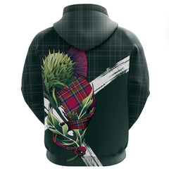 Scotland Pullover Hoodie - Thistle Flower (Green) NNK022914 - Amaze Style™-ALL OVER PRINT HOODIES