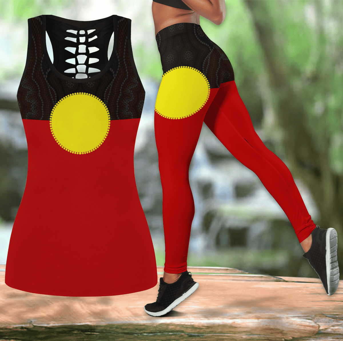 Aboriginal Combo Tank + Legging MP628 - Amaze Style™-Apparel